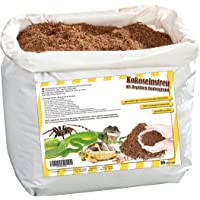 Los mejores  - Humusziegel - 20 litros Natural terrario substrat múltiple en Bolsa de Seca – 100% Puro Coco Tierra como sustrato…